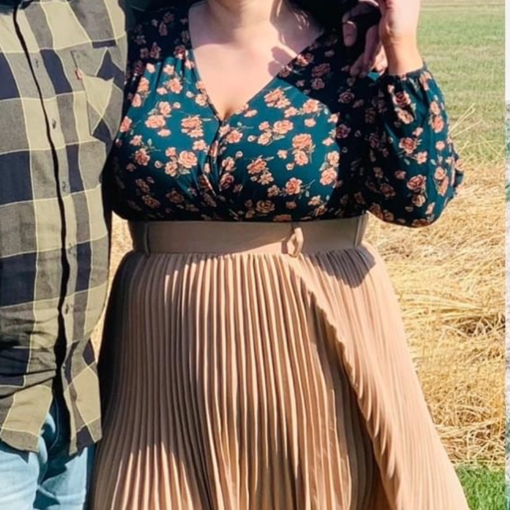 Floral Wrap Bodysuit